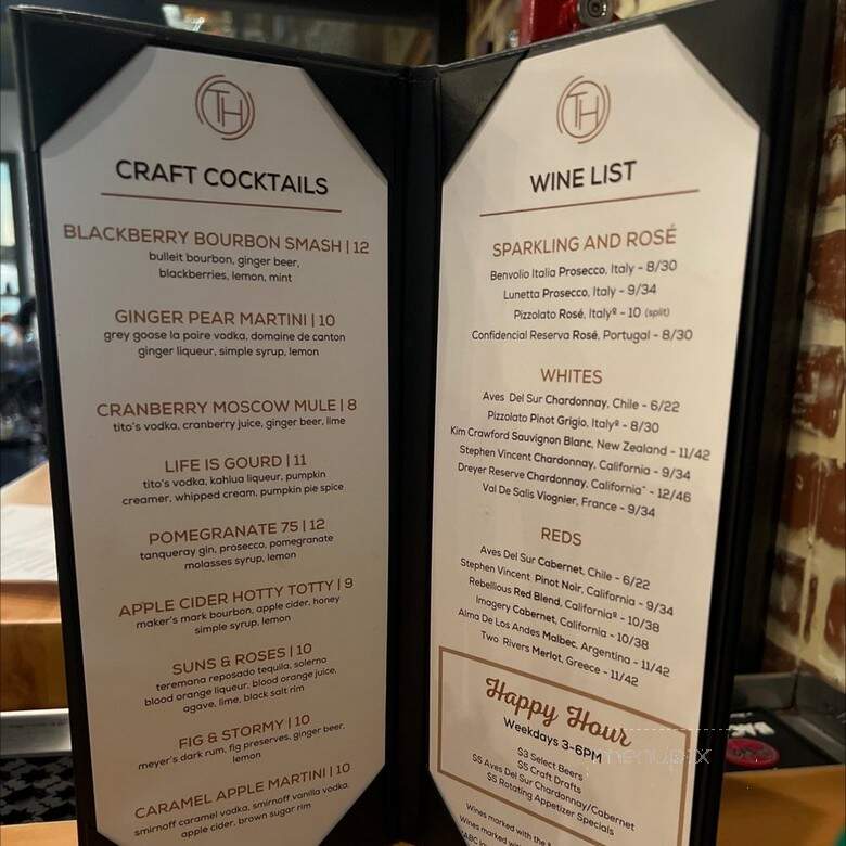 Twin Hickory Tavern - Glen Allen, VA menu_pic