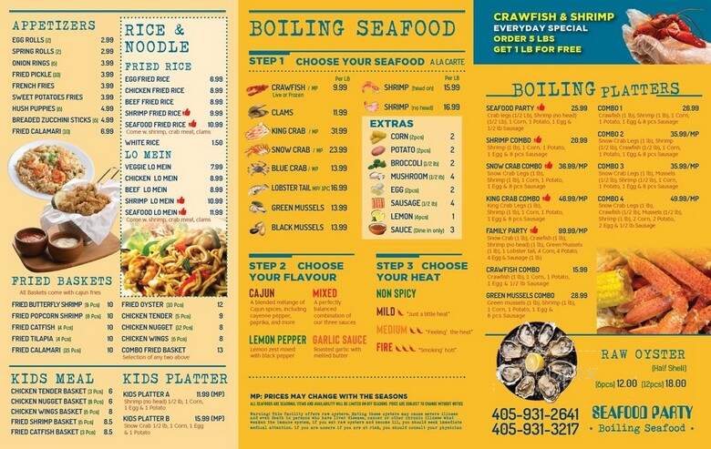 Seafood Party - Midwest City, OK menu_pic