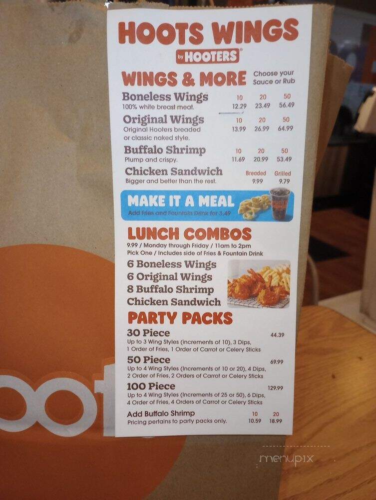 Hoots - Chicago, IL menu_pic