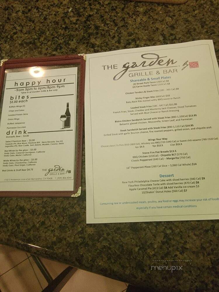 Hilton Garden Inn San Bernardino - San Bernardino, CA menu_pic