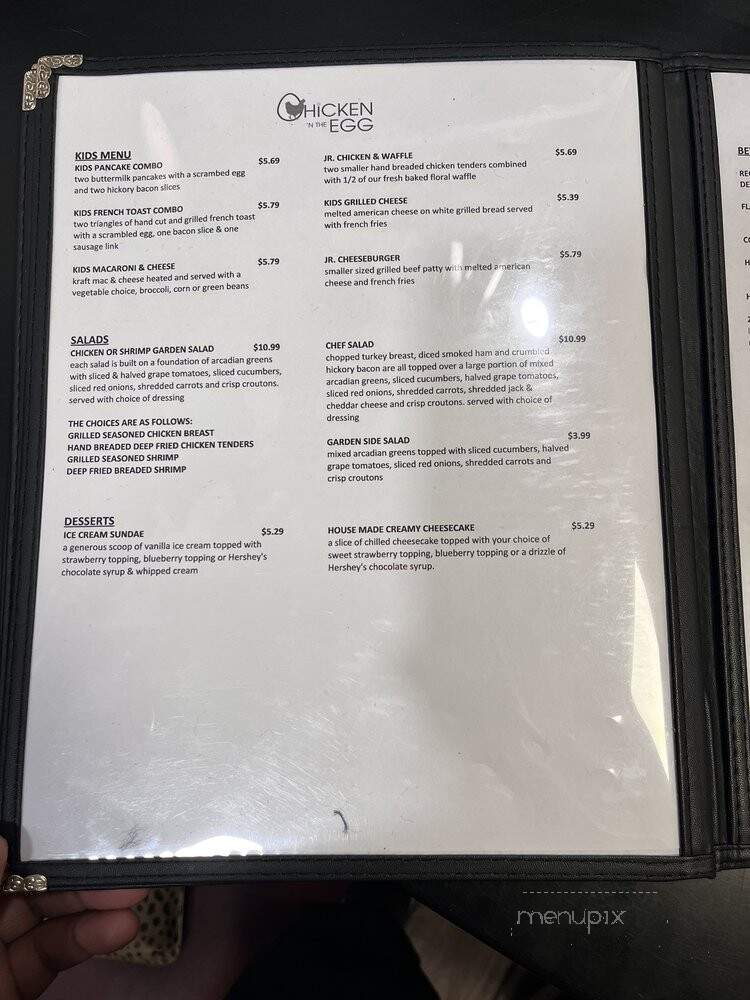 Chicken 'N The Egg - Fort Walton Beach, FL menu_pic
