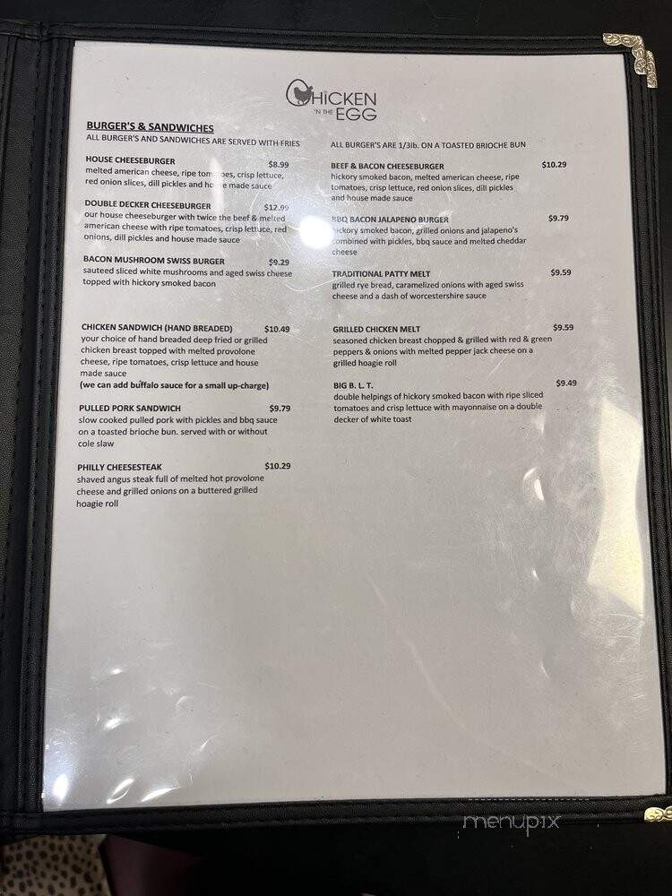 Chicken 'N The Egg - Fort Walton Beach, FL menu_pic