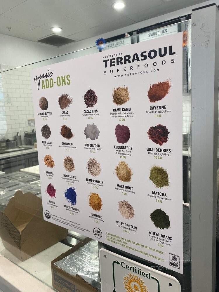 Clean Juice - Omaha, NE menu_pic