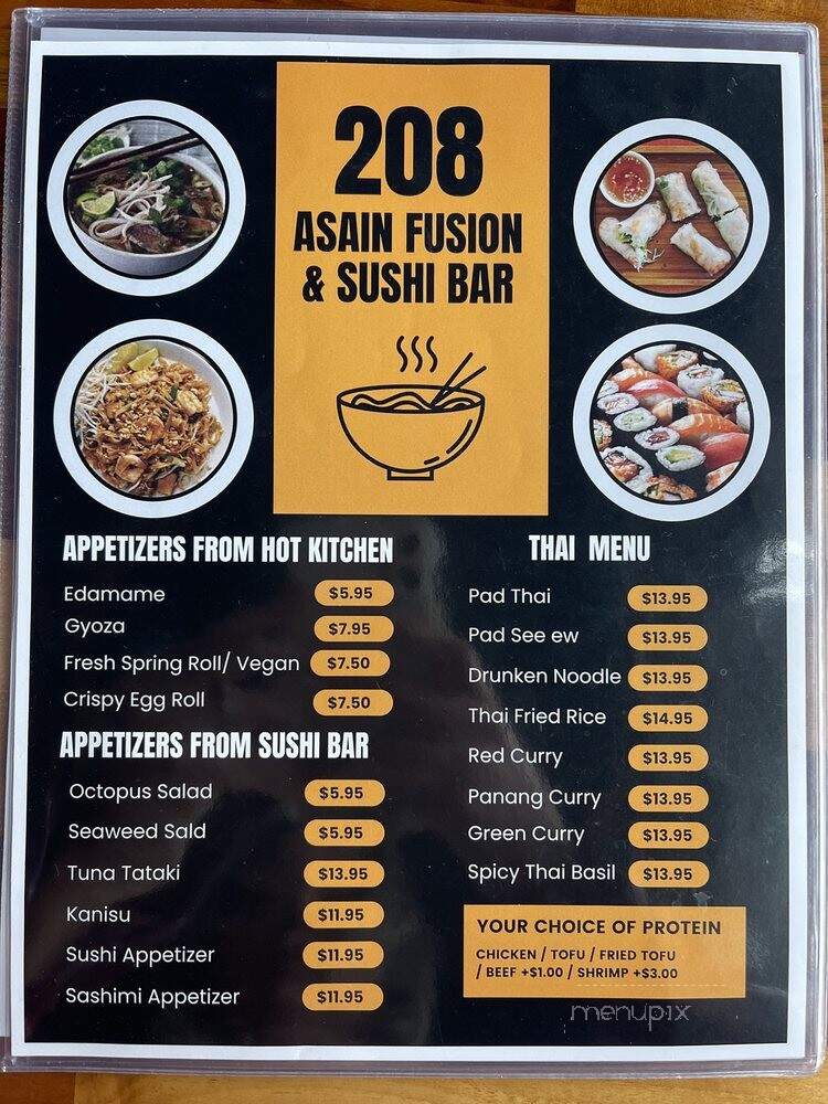208 Pho & Vegan - Boise, ID menu_pic