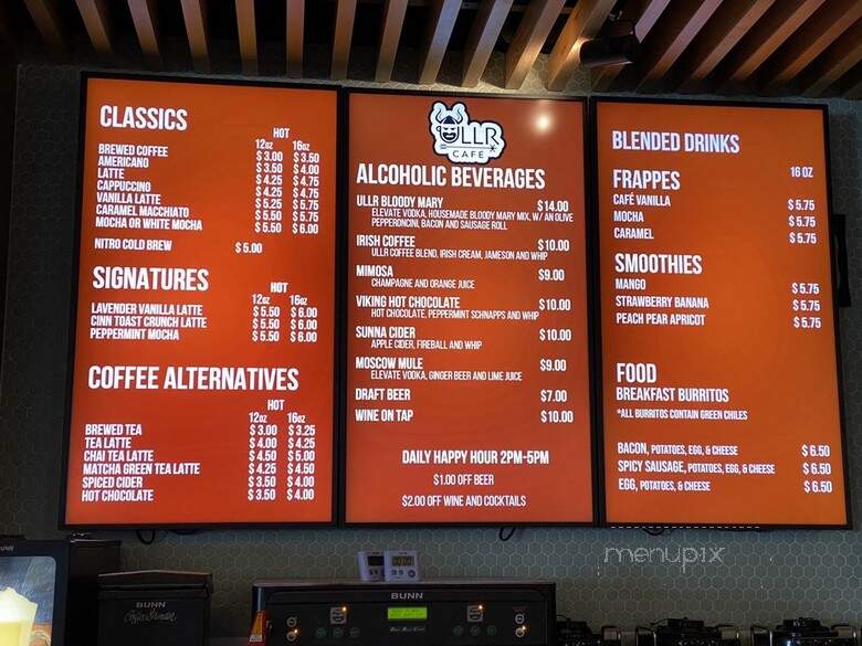 Ullr Cafe - Breckenridge, CO menu_pic