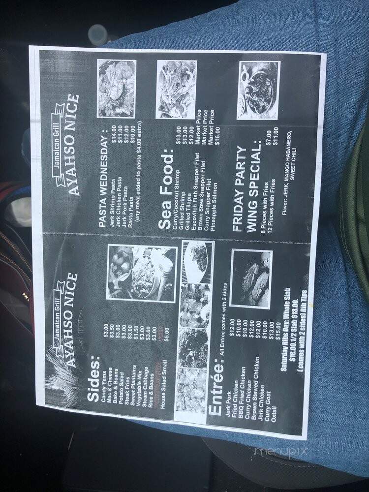 Ayahso Nice Jamaican Gri - Fort Wayne, IN menu_pic