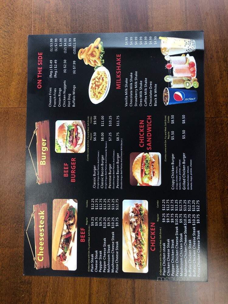 Penrose Cheesesteak - Philadelphia, PA menu_pic