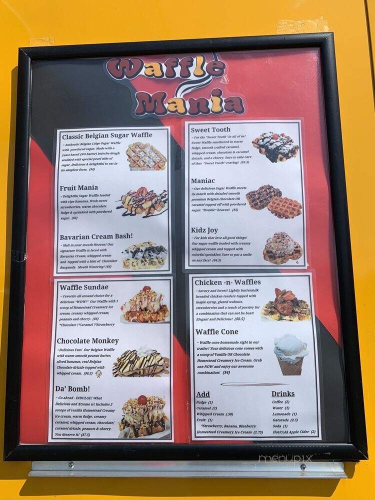 Waffle Mania - lynchburg, VA menu_pic