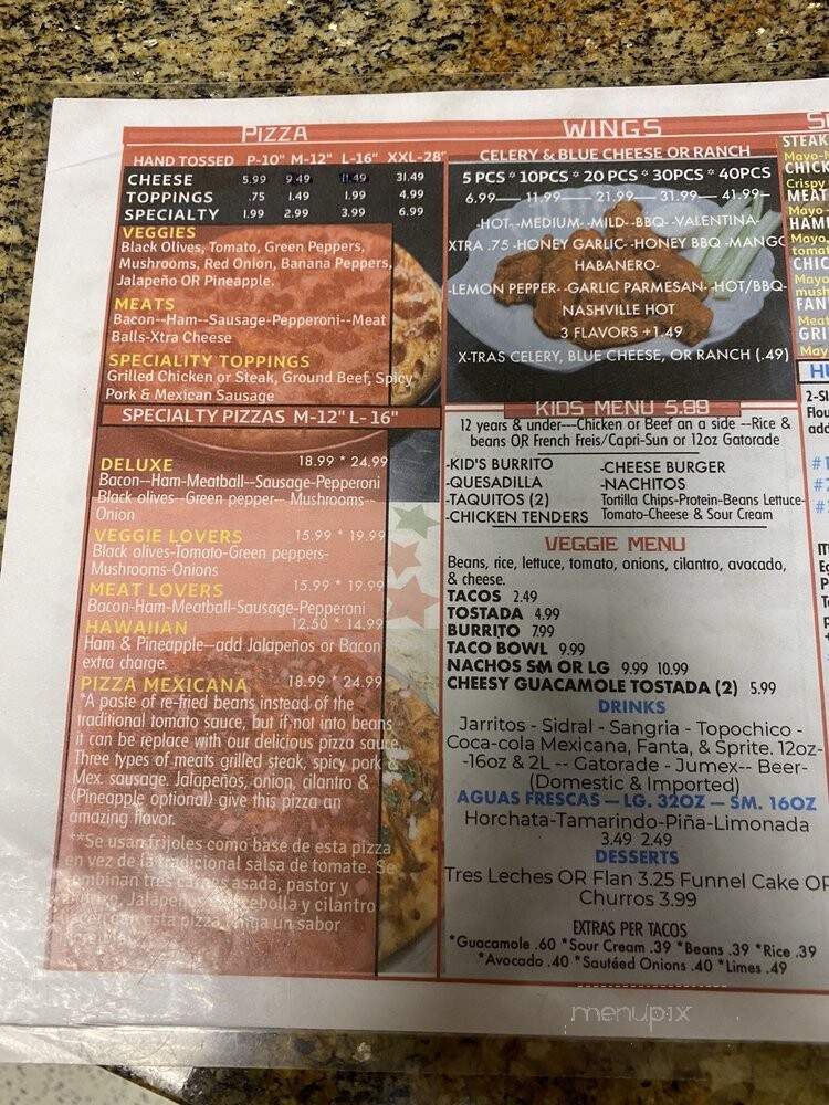 Chico's Tacos, Pizza & Wings - Lake Worth, FL menu_pic