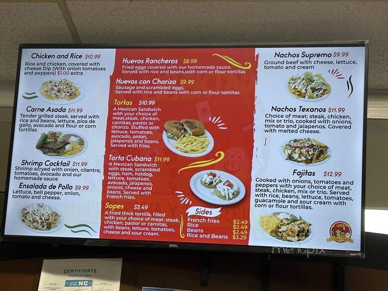 La Libertad Pupuseria Y Taqueria - Raeford, NC menu_pic