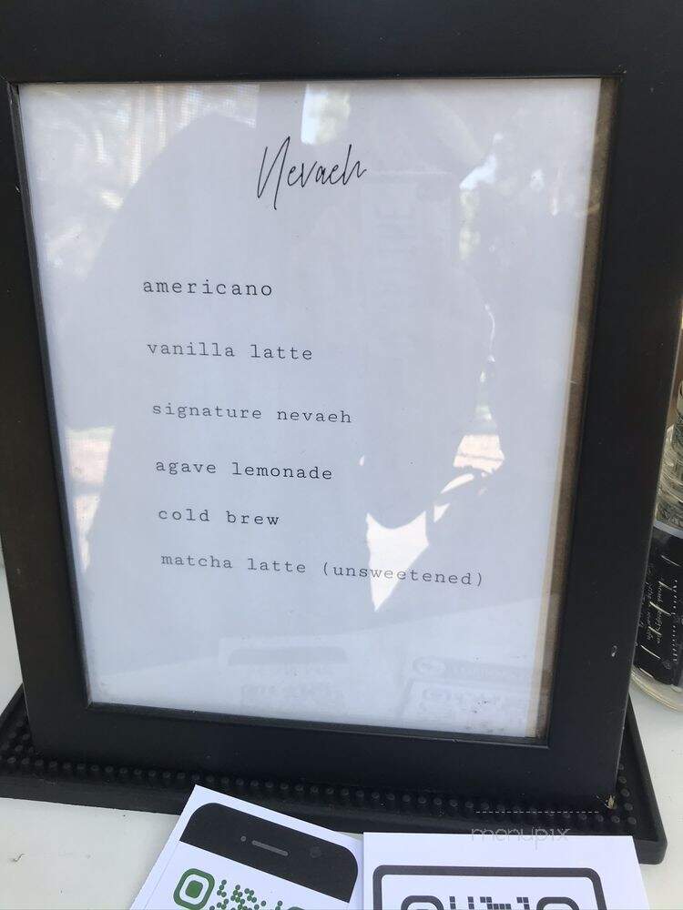 Nevaeh Coffee - Los Angeles, CA menu_pic