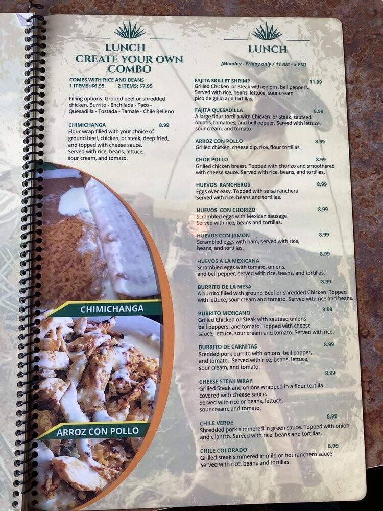 Azul Tequila - Bunnell, FL menu_pic