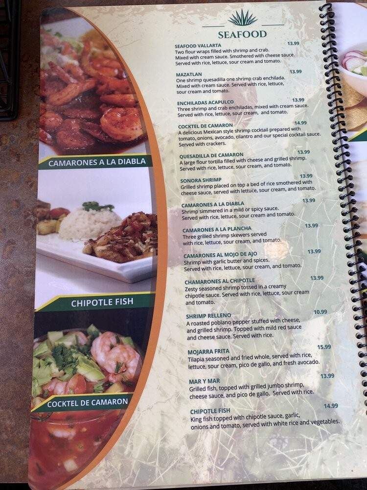 Azul Tequila - Bunnell, FL menu_pic