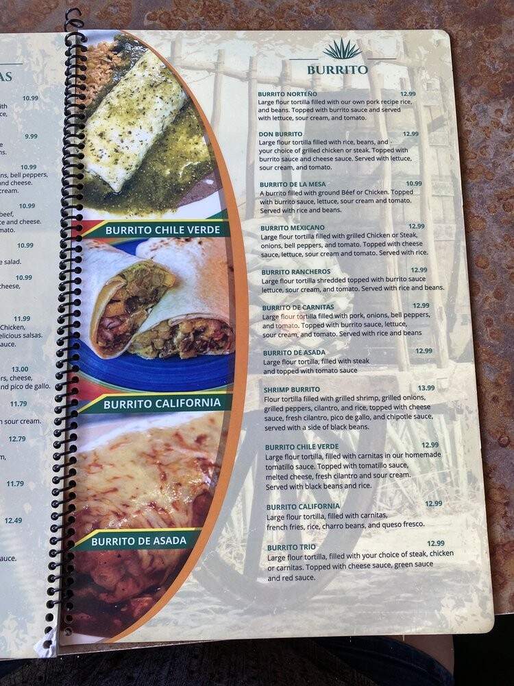 Azul Tequila - Bunnell, FL menu_pic