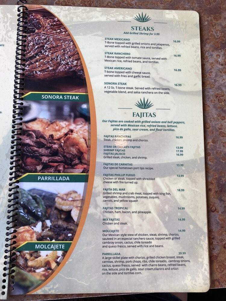 Azul Tequila - Bunnell, FL menu_pic