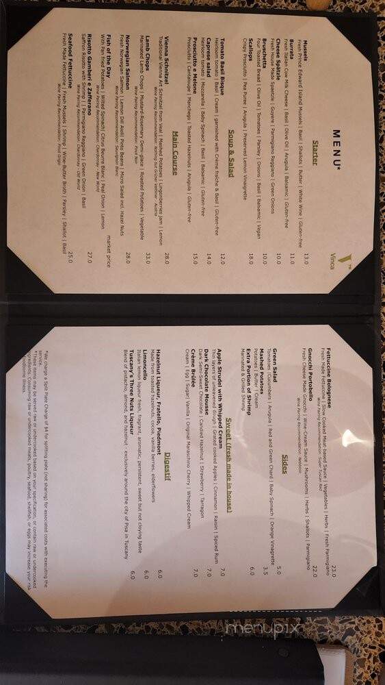 Vinca - Broomfield, CO menu_pic
