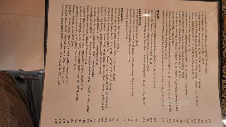 Vinca - Broomfield, CO menu_pic