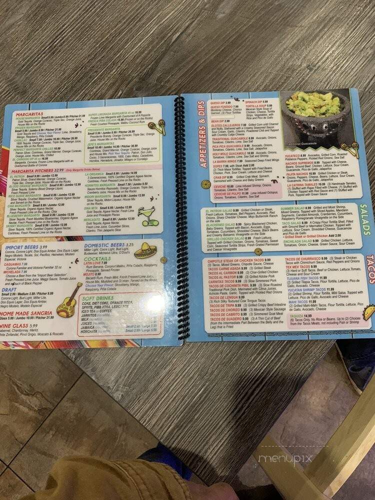 La Catrina Cocina Mexicana - Ormond Beach, FL menu_pic