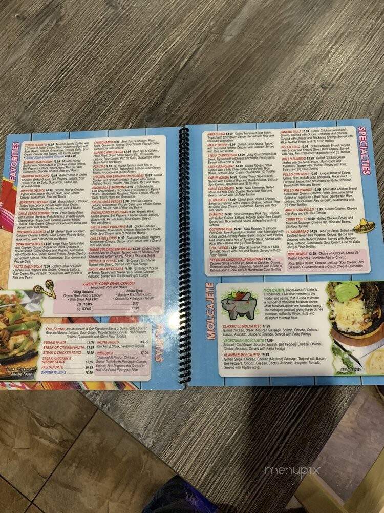 La Catrina Cocina Mexicana - Ormond Beach, FL menu_pic