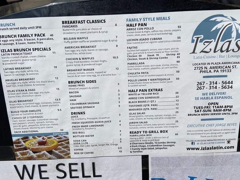 Izlas Latin Cuisine - Philadelphia, PA menu_pic