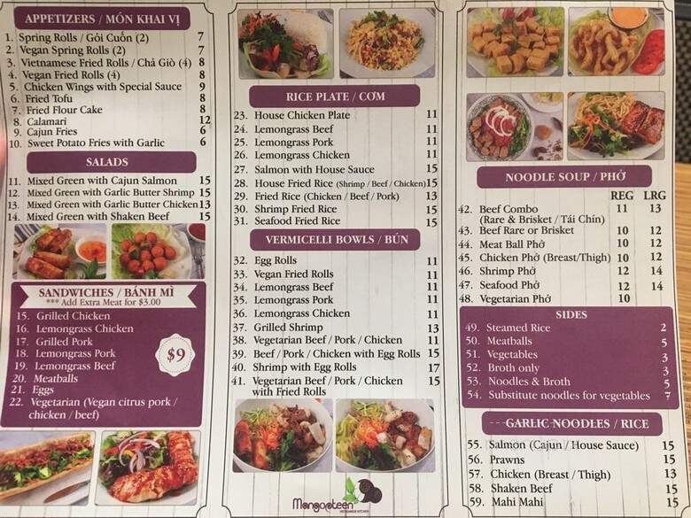 Mangosteen Vietnamese Kitchen - Long Beach, CA menu_pic