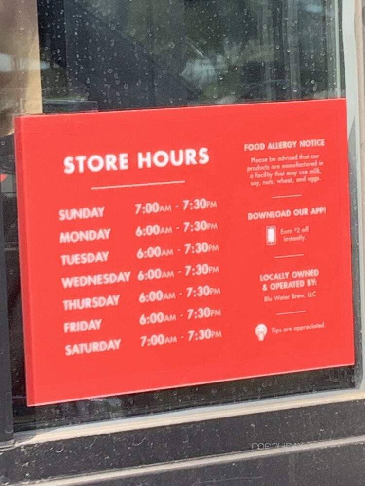 Scooter's Coffee - Arnolds Park, IA menu_pic