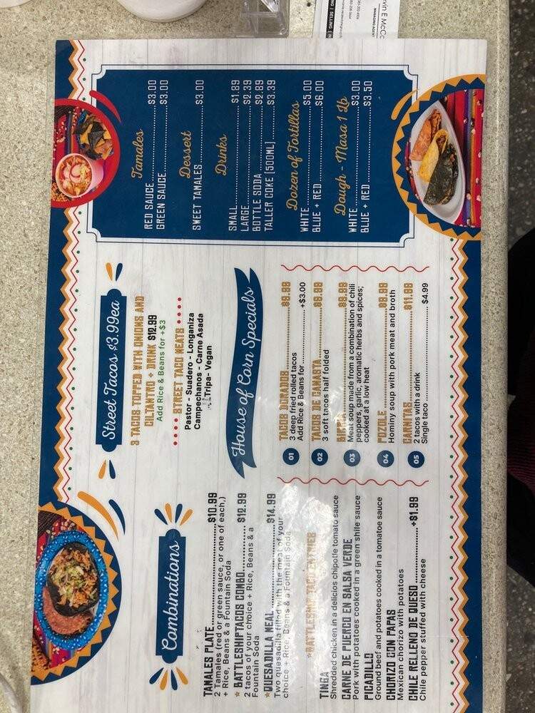 House Of Corn - Sandy, UT menu_pic