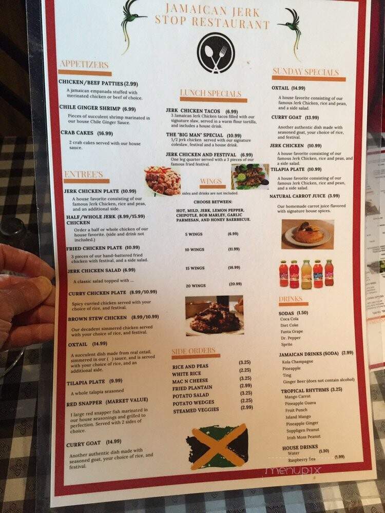 Jamaican Jerk Stop - McAllen, TX menu_pic