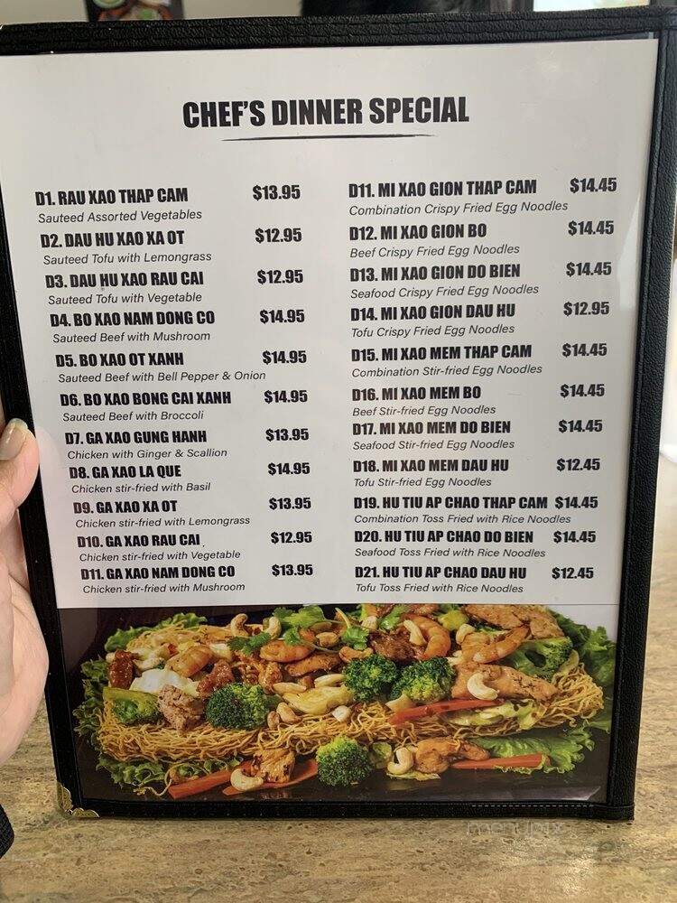 Pho Nhi - Houston, TX menu_pic