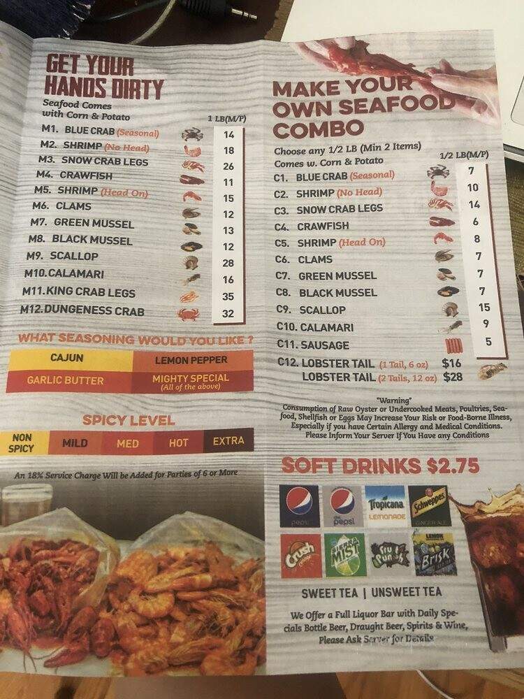 The Mighty Crab - Long Island City, NY menu_pic