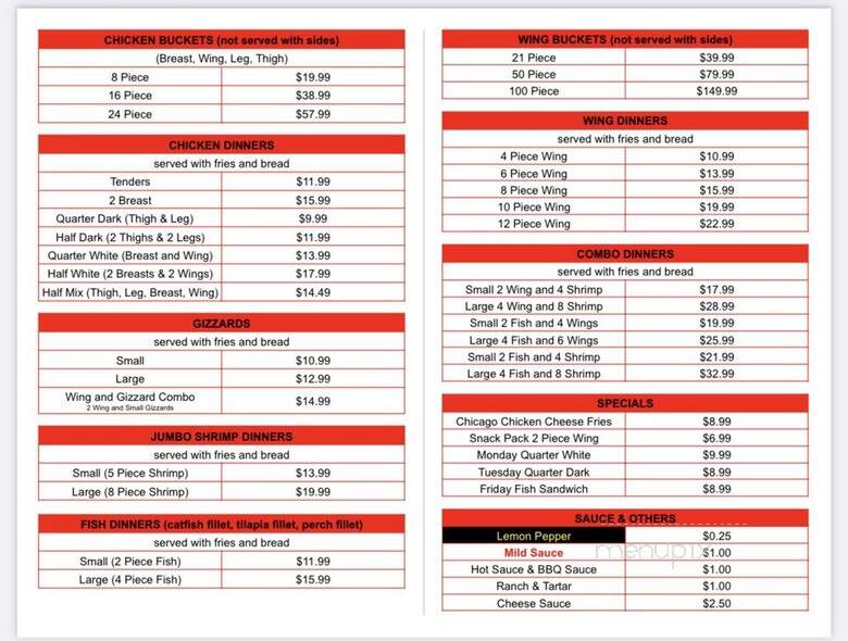 Harolds Shrimp and Chicken - Miami Beach, FL menu_pic