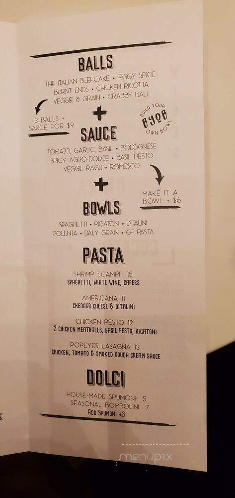 Sfereco Dallas - Dallas, TX menu_pic