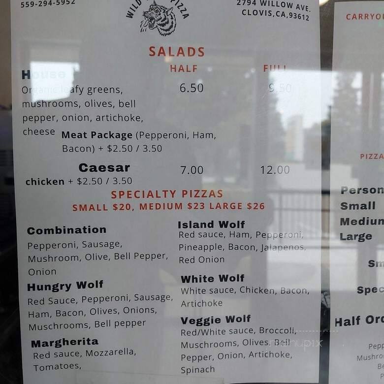 Wild Wolf Pizza - Clovis, CA