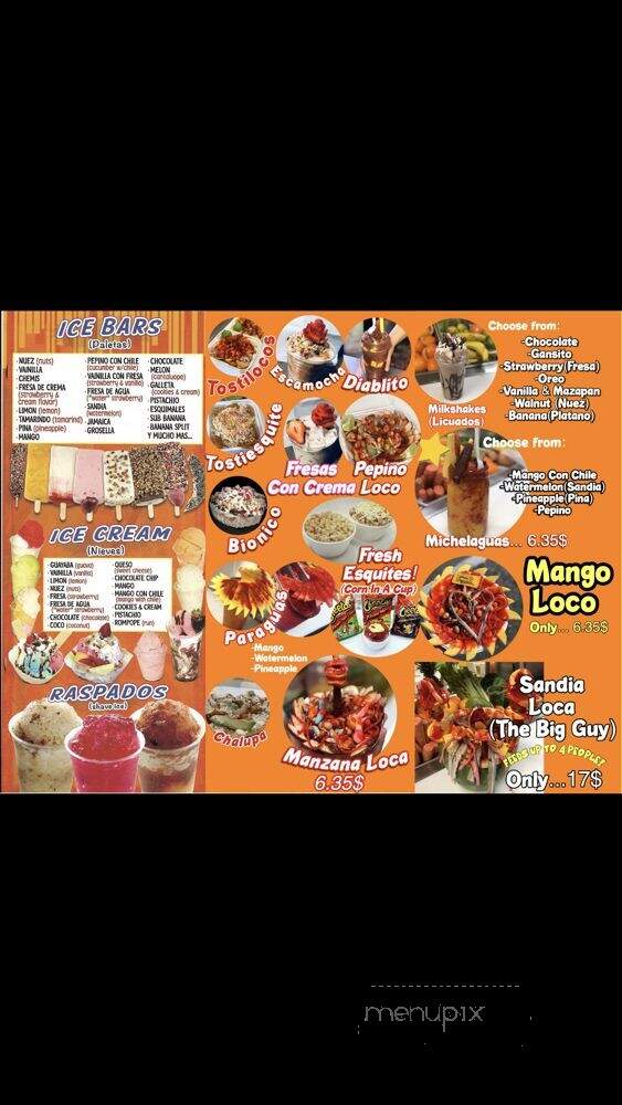 Delicias Michoacanas Juice Bar - Downey, CA menu_pic