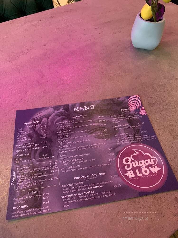 Sugar Blow - Chicago, IL menu_pic