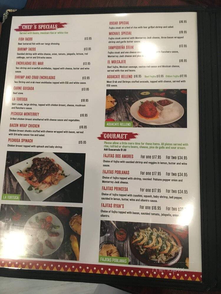 Cinco de Mayo - Houston, TX menu_pic