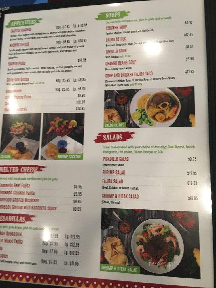 Cinco de Mayo - Houston, TX menu_pic