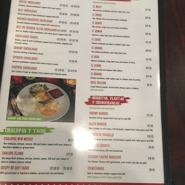 Cinco de Mayo - Houston, TX menu_pic