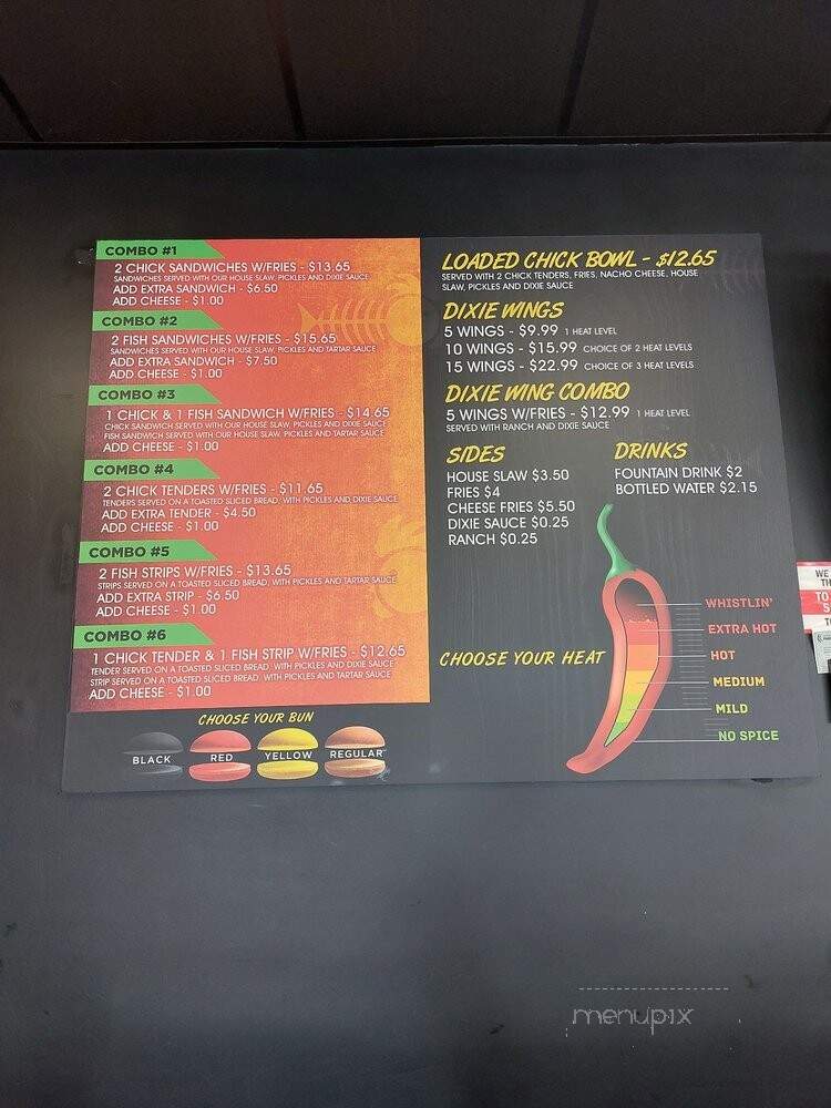 Whistlin' Dixie - Los Angeles, CA menu_pic