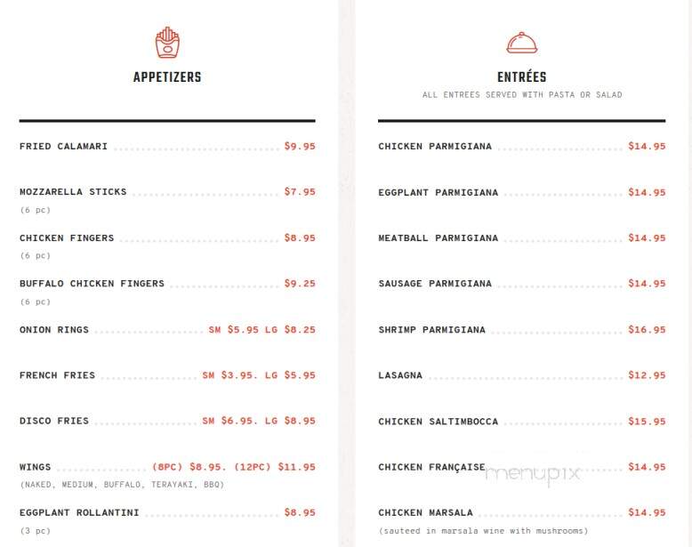 Evoli Pizzeria - Hackensack, NJ menu_pic