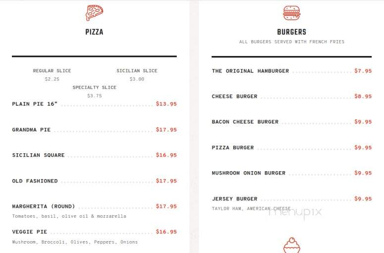 Evoli Pizzeria - Hackensack, NJ menu_pic