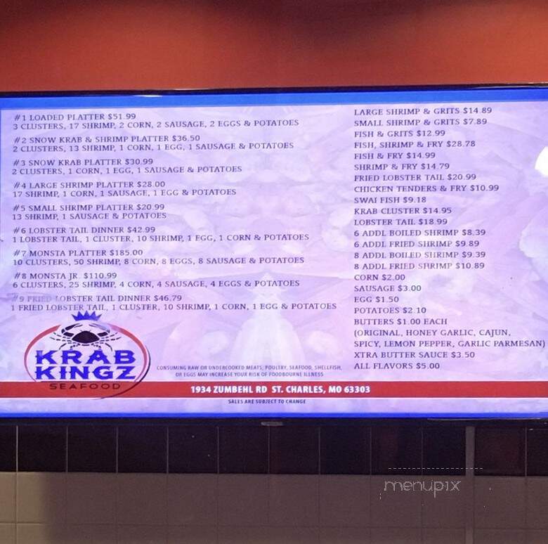 Krab Kingz - Saint Charles, MO menu_pic