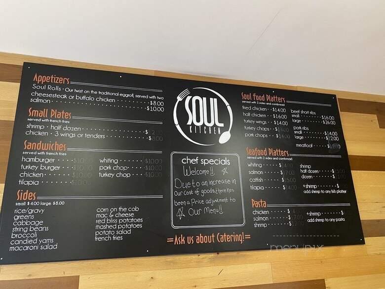Soul Kitchen - Philadelphia, PA menu_pic
