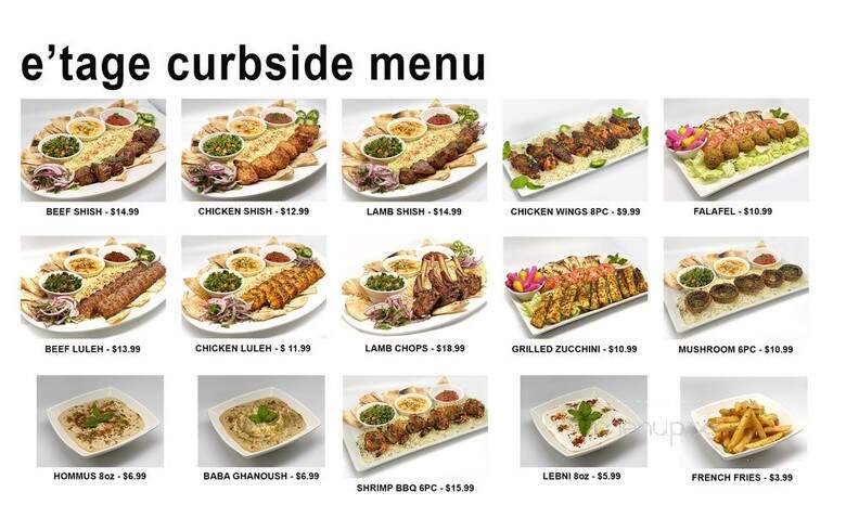 Etage Curbside - Los Angeles, CA menu_pic