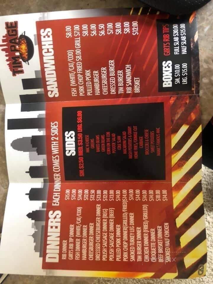 Tim Page's Corner Store - Louisville, KY menu_pic