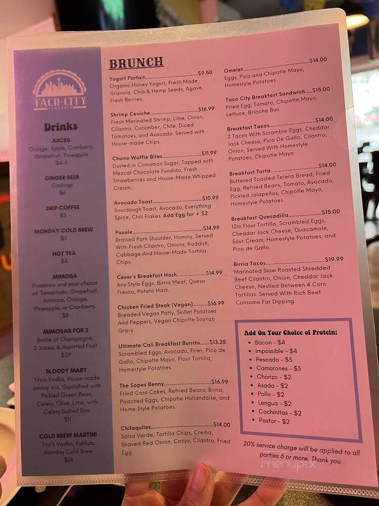 Taco City Taqueria - Seattle, WA menu_pic