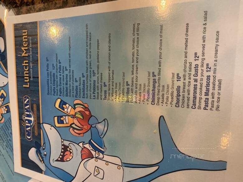 El Capitan Seafood and Mexican Grill - Houston, TX menu_pic