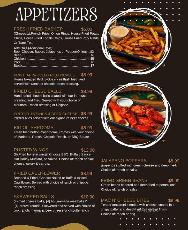 The Rusty Nail - Wichita, KS menu_pic