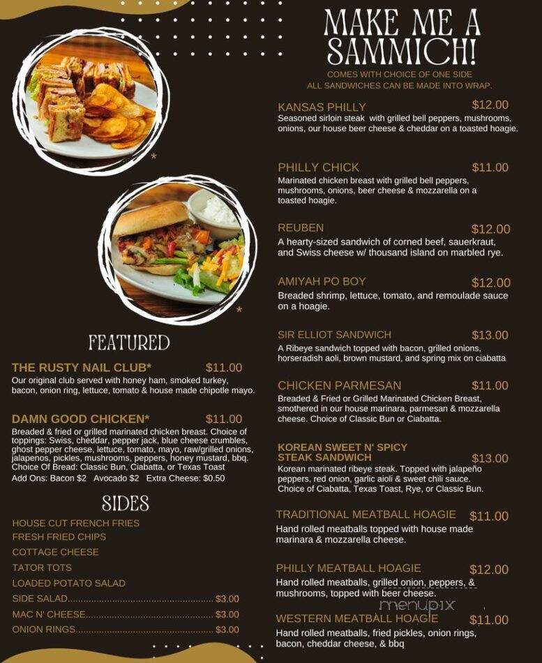The Rusty Nail - Wichita, KS menu_pic