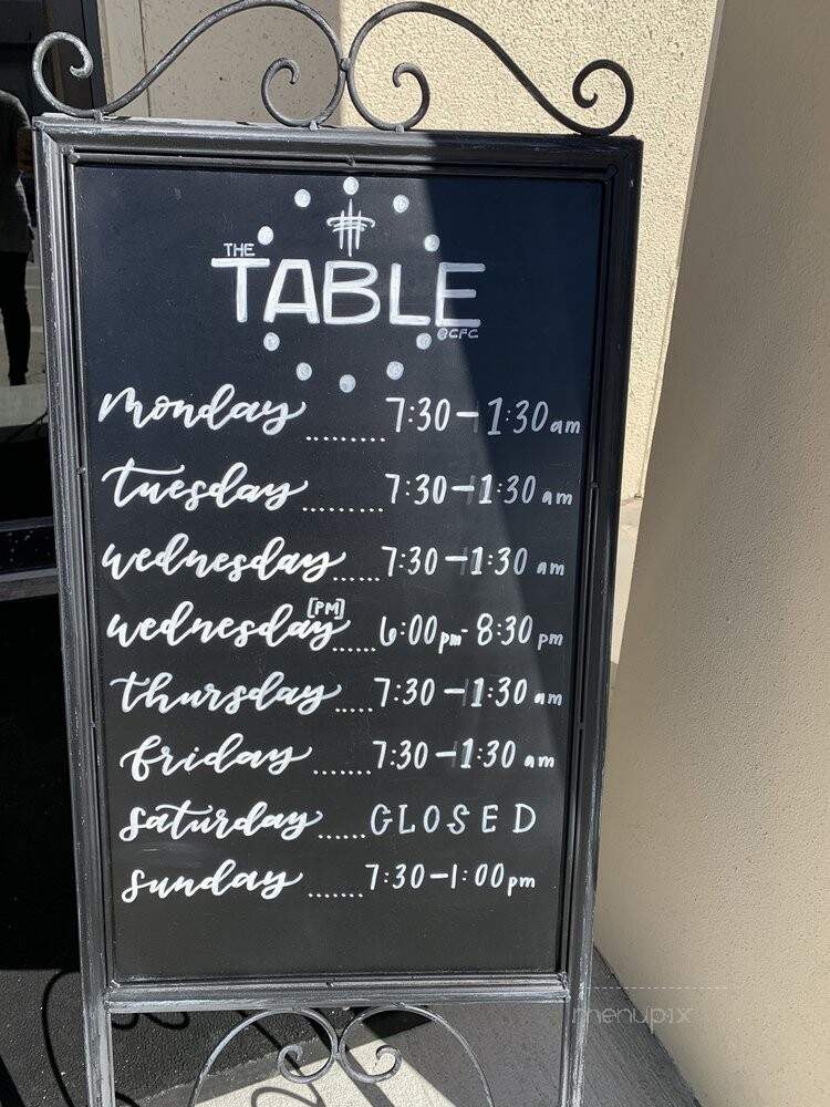 The Table - Jacksonville, FL menu_pic